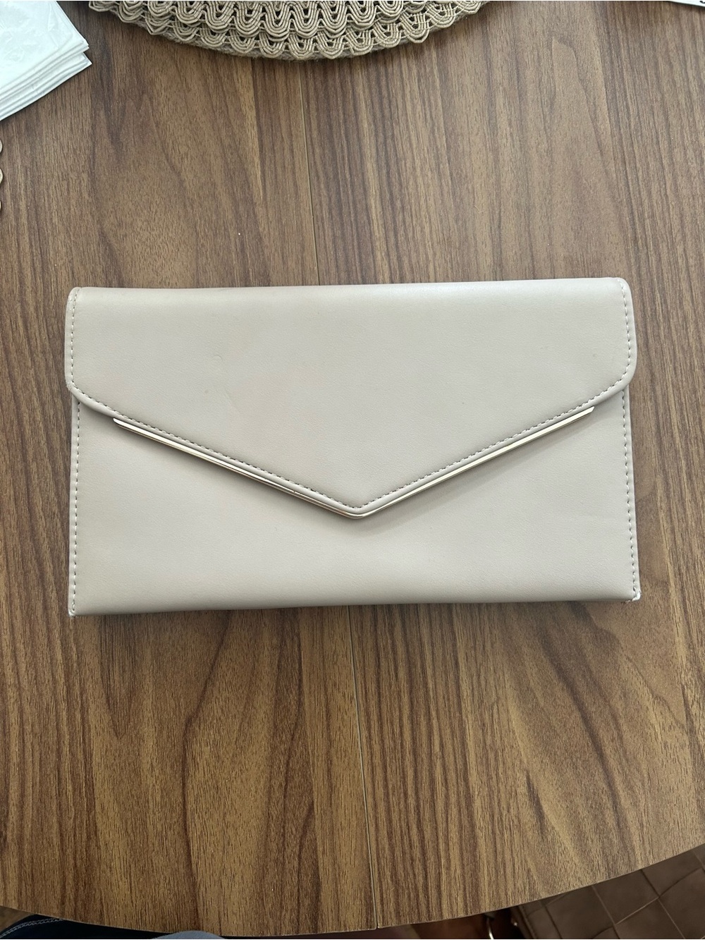 Call It Spring Envelope Clutch in Light Beige
